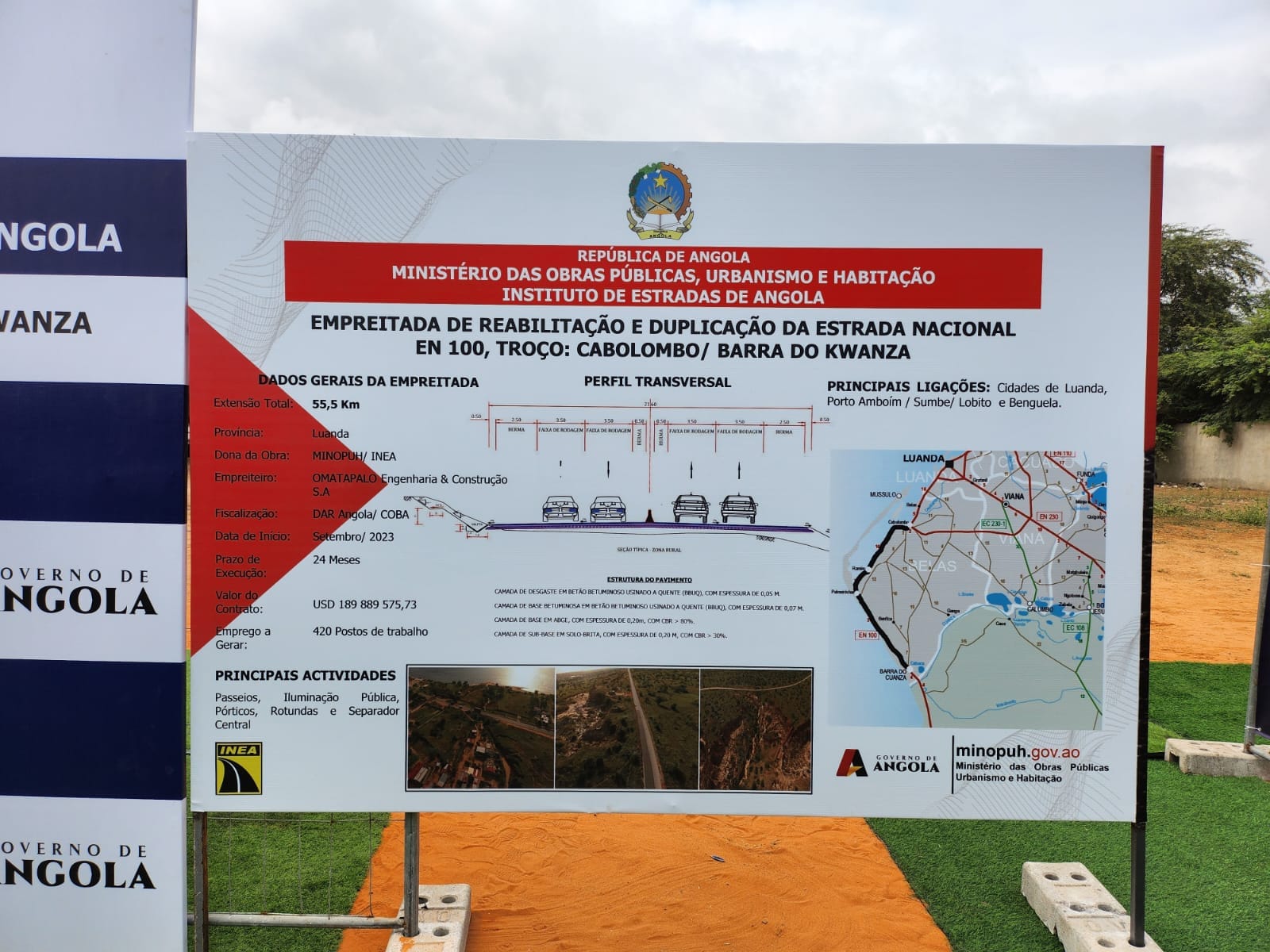 Moradores de Belas satisfeitos com reabilitação e duplicação da estrada  Cabolombo/Barra do Kwanza